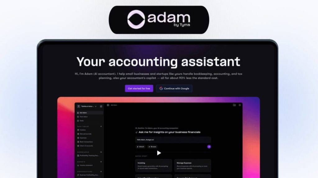 Adam by Tyms Your Accounting Assistant Lifetime Deal Review